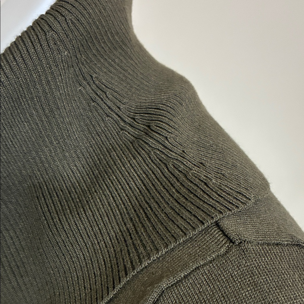 Cleo Dark Olive Cowl Neck Sweater; Soft Rayon Blend; Size: XSP - Picture 4 of 10